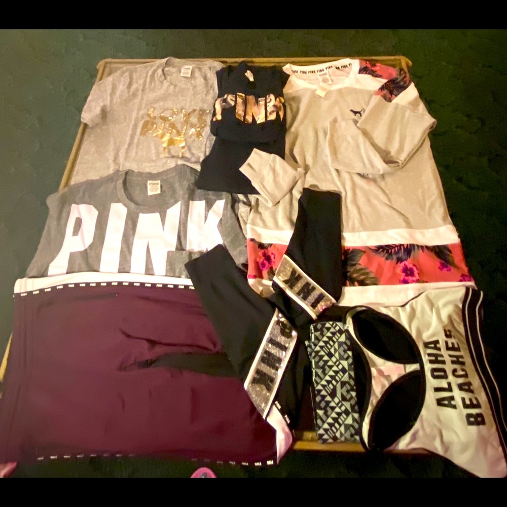 SOLD!! NWT PINK Victoria's Secret Lot of 8